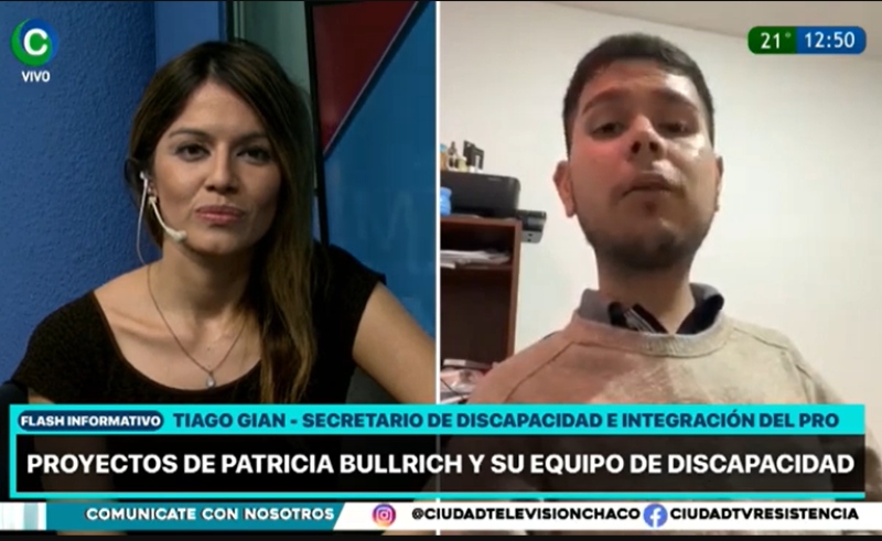 Discapacidad: “Lo que hay que evitar es la burocracia del Estado”, acentuó Tiago Gian, miembro del equipo de Bullrich Discapacidad: “Lo que hay que evitar es la burocracia del Estado”, acentuó Tiago Gian, miembro del equipo de Bullrich