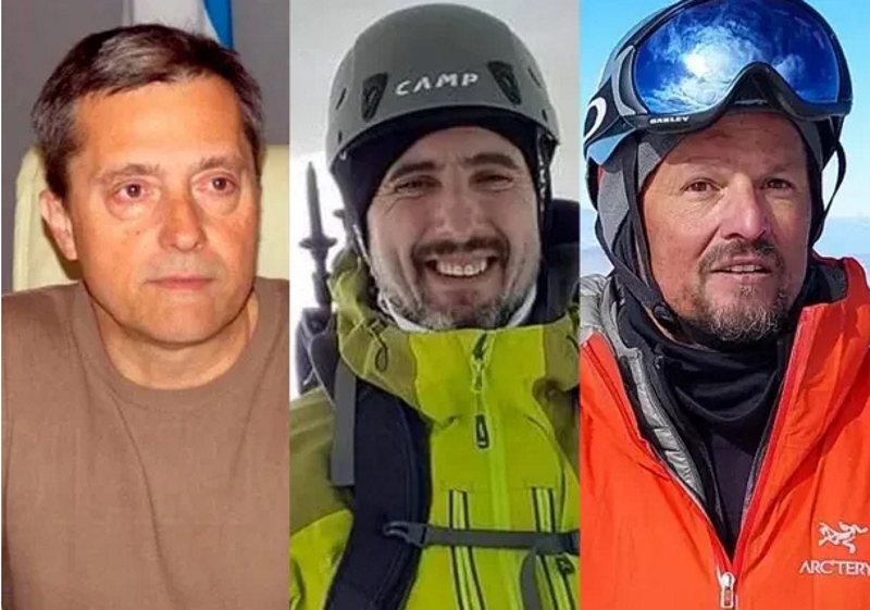 Confirmaron el hallazgo de los cuerpos de los tres andinistas argentinos Confirmaron el hallazgo de los cuerpos de los tres andinistas argentinos