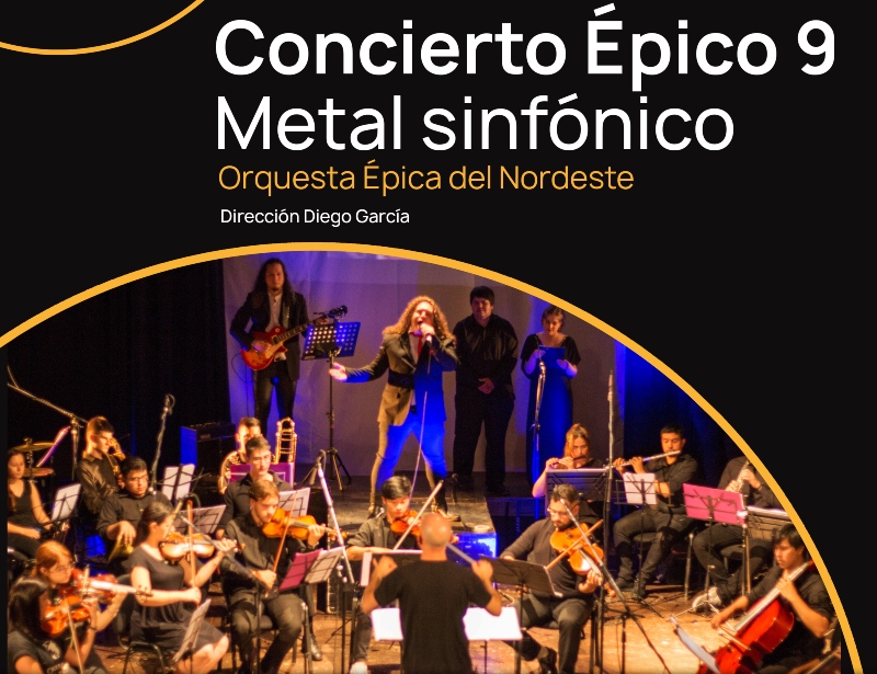La Orquesta Épica del Nordeste brindará un concierto de estilos de rock en el Guido La Orquesta Épica del Nordeste brindará un concierto de estilos de rock en el Guido