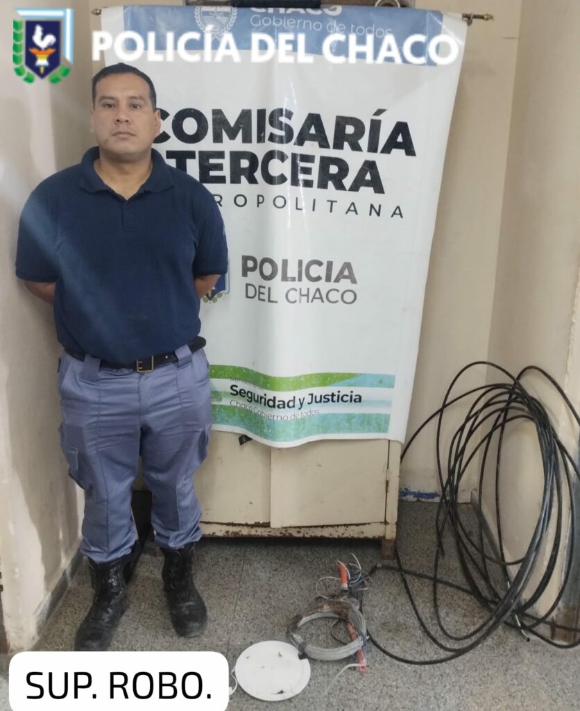 Policías recuperaron cables que fueron robados a un jardín de infantes