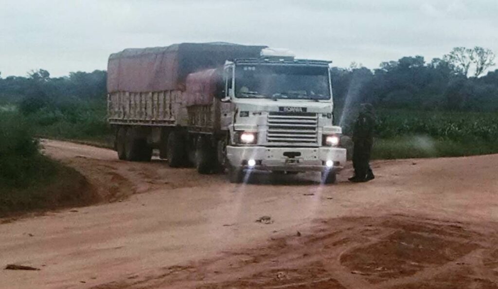 Transportaba maíz, pero sin carta de porte