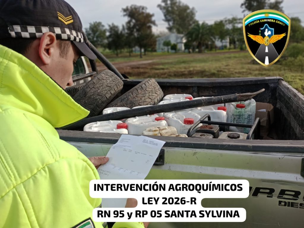 En Santa Sylvina, intervinieron cargas de gasoil y agroquímicos