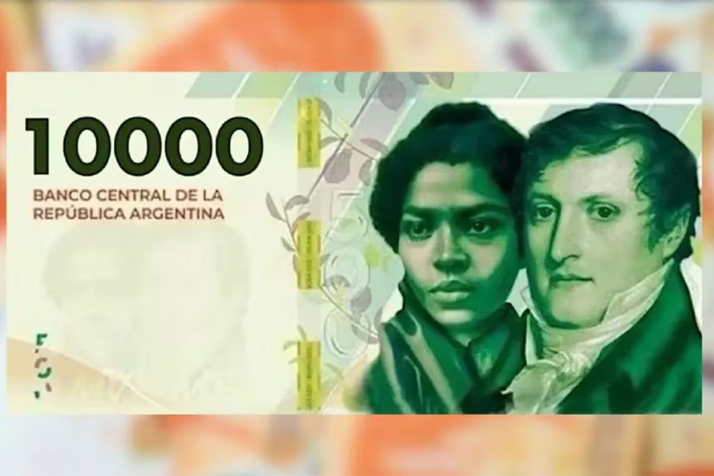 Ya circula el nuevo billete de $ 10.000 Ya circula el nuevo billete de $ 10.000