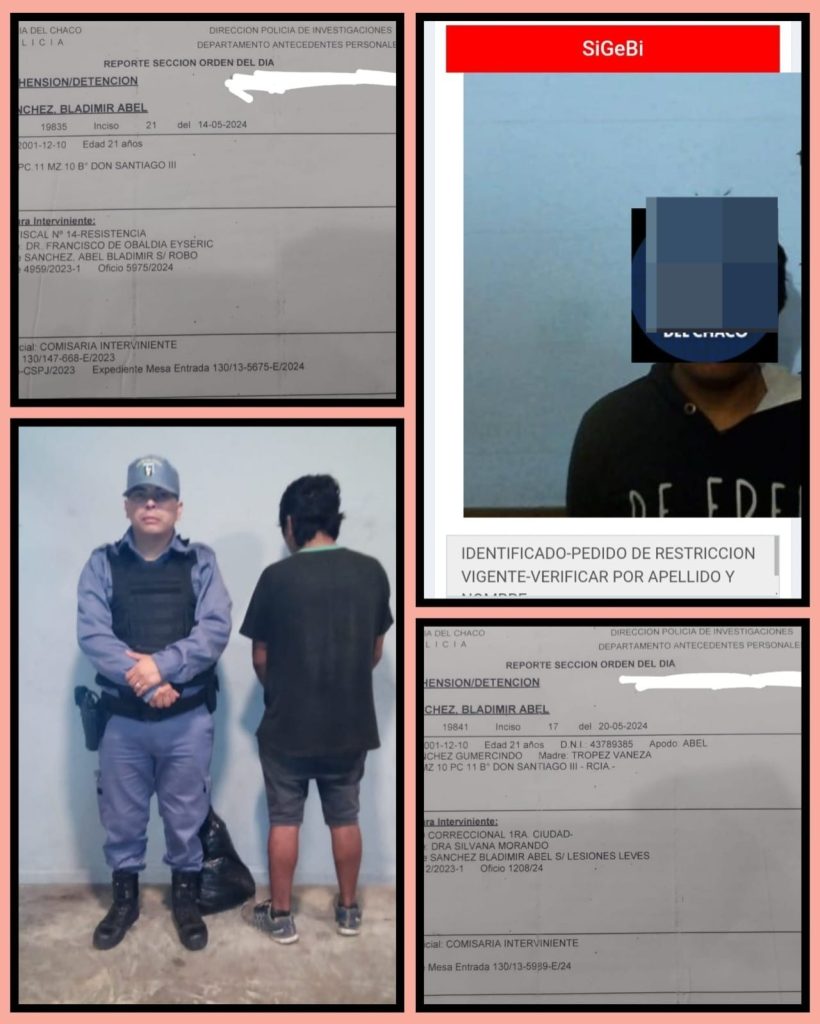 Detuvieron a un hombre que era buscado por dos causas