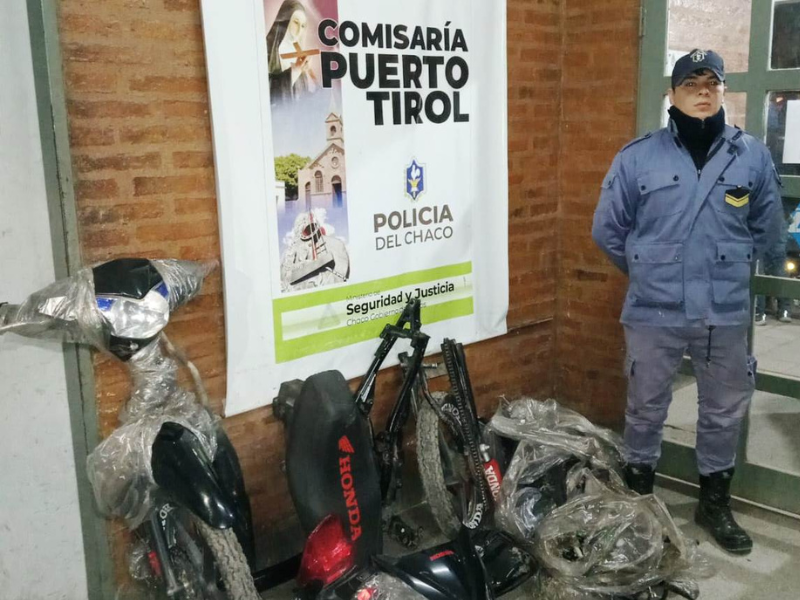 Logró recuperar su motocicleta robada, aunque totalmente desarmada Logró recuperar su motocicleta robada, aunque totalmente desarmada