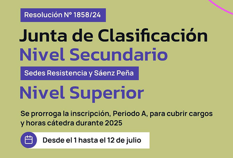 Extienden el período de inscripción para cubrir cargos en 2025 en Niveles Secundario y Superior Extienden el período de inscripción para cubrir cargos en 2025 en Niveles Secundario y Superior