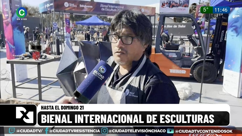 Escultor de Perú: “La obra tiene que ver con lo rítmico que existe en el ser humano” Escultor de Perú: “La obra tiene que ver con lo rítmico que existe en el ser humano”