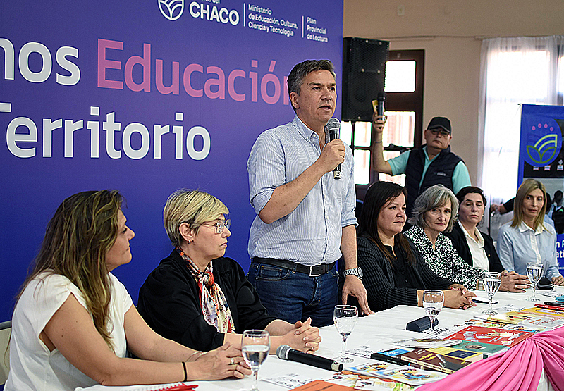 Desde Tres Isletas, Zdero puso en marcha el programa “Somos Educación en Territorio” Desde Tres Isletas, Zdero puso en marcha el programa “Somos Educación en Territorio”