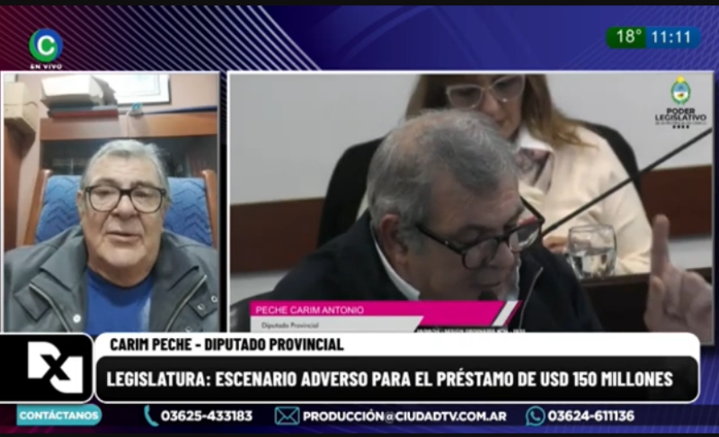 Peche analizó el escenario político tras la sesión que quedó sin quórum: “Vamos a tener un problema grave en verano” Peche analizó el escenario político tras la sesión que quedó sin quórum: “Vamos a tener un problema grave en verano”