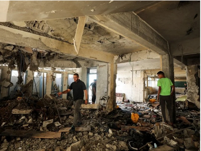 Bombardeo a una escuela de la ciudad de Gaza dejó un saldo de 22 víctimas fatales Bombardeo a una escuela de la ciudad de Gaza dejó un saldo de 22 víctimas fatales