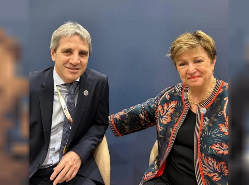 “Muy buena reunión con Caputo”, dijo la titular del FMI “Muy buena reunión con Caputo”, dijo la titular del FMI