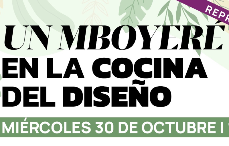 Un mboyeré en la cocina del diseño reprograma sus actividades Un mboyeré en la cocina del diseño reprograma sus actividades