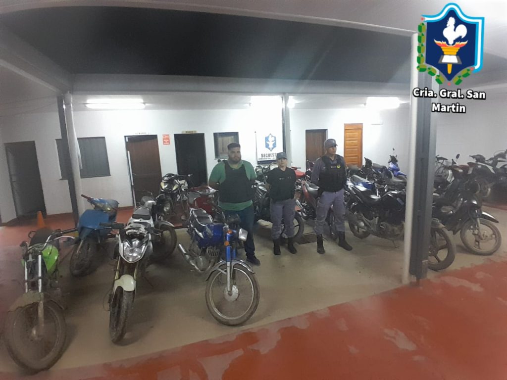 Tras operativo de seguridad secuestraron más de 40 motos en San Martín