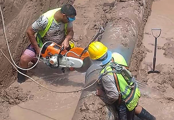 SAMEEP culminó la reparación del Acueducto Norte en Resistencia SAMEEP culminó la reparación del Acueducto Norte en Resistencia