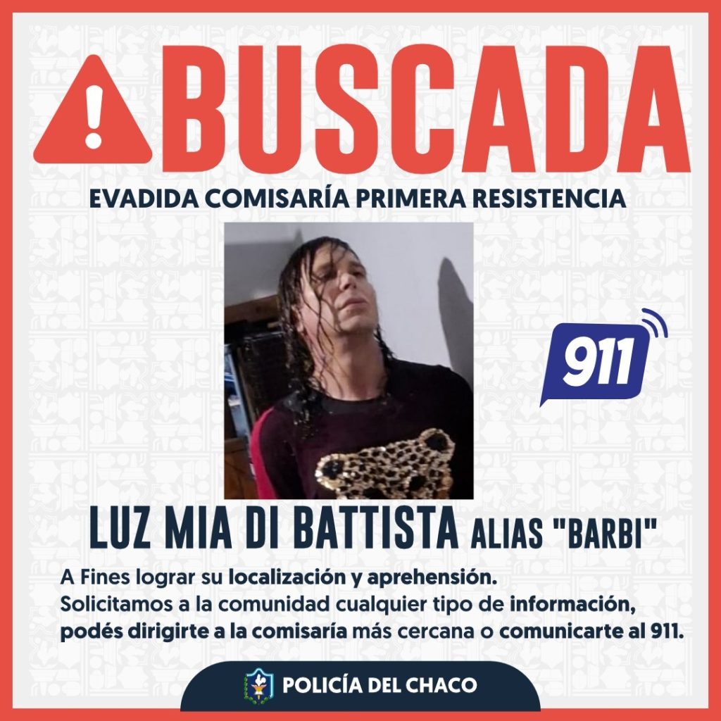 Fuerte operativo para dar con una mujer trans que se fugó de una comisaría de Resistencia