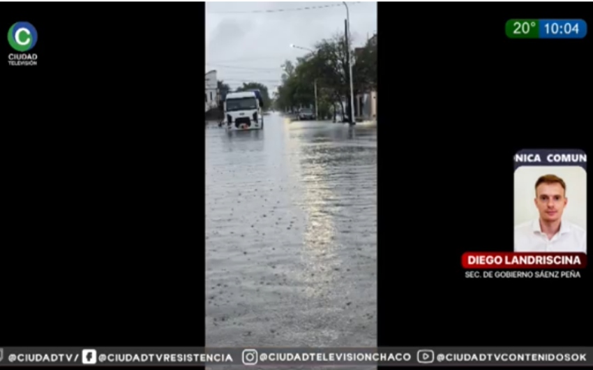 Más de 150 milímetros de lluvia complicaron a Sáenz Peña: “El sistema de bombeo no dio abasto” Más de 150 milímetros de lluvia complicaron a Sáenz Peña: “El sistema de bombeo no dio abasto”