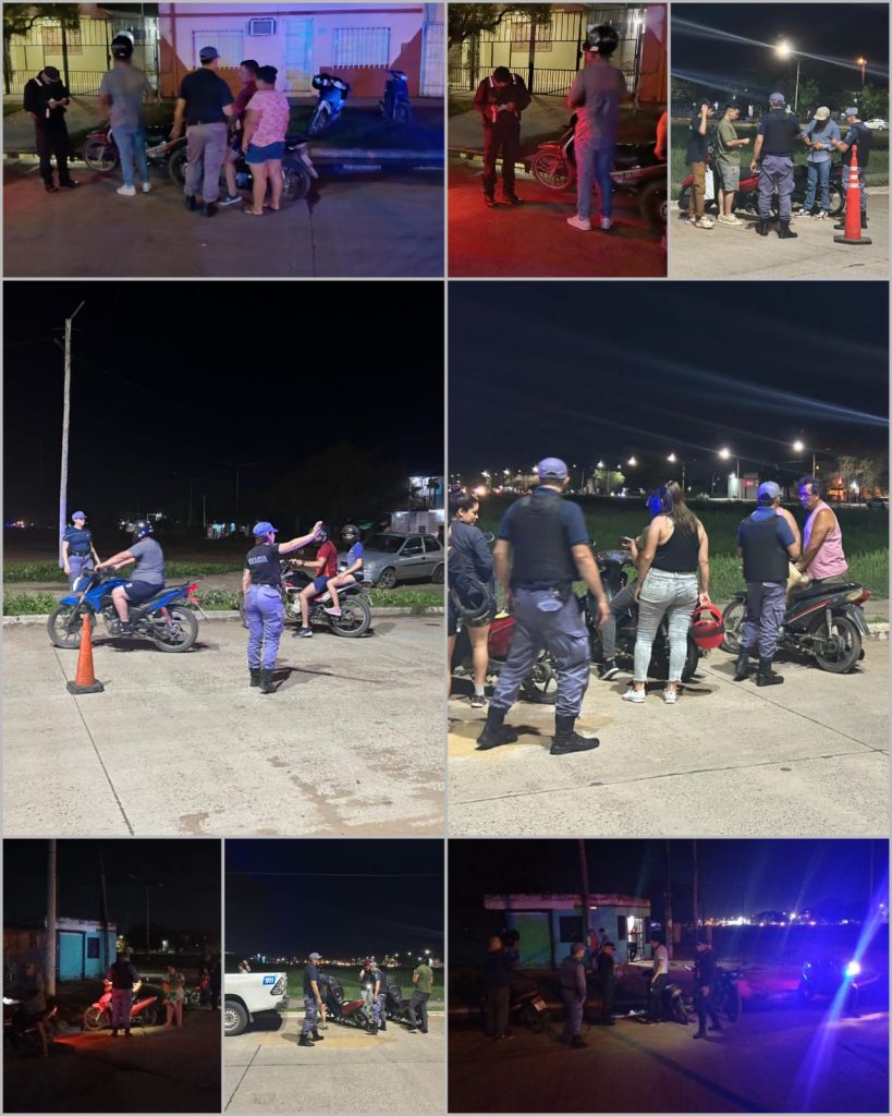 Más de mil motos controladas y casi 900 personas identificadas en operativo en la zona Sur de Resistencia