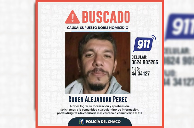 Intensa búsqueda del sospechoso de un doble homicidio en Castelli Intensa búsqueda del sospechoso de un doble homicidio en Castelli