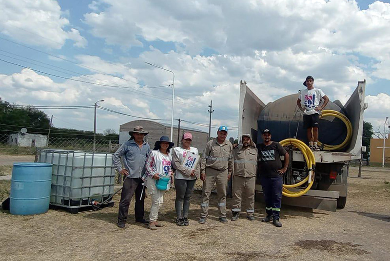 SAMEEP continúa con la asistencia de agua potable en el interior provincial SAMEEP continúa con la asistencia de agua potable en el interior provincial