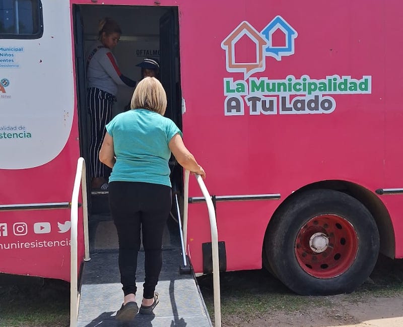 Resistencia: el colectivo sanitario municipal se instaló en el barrio San Antonio Resistencia: el colectivo sanitario municipal se instaló en el barrio San Antonio