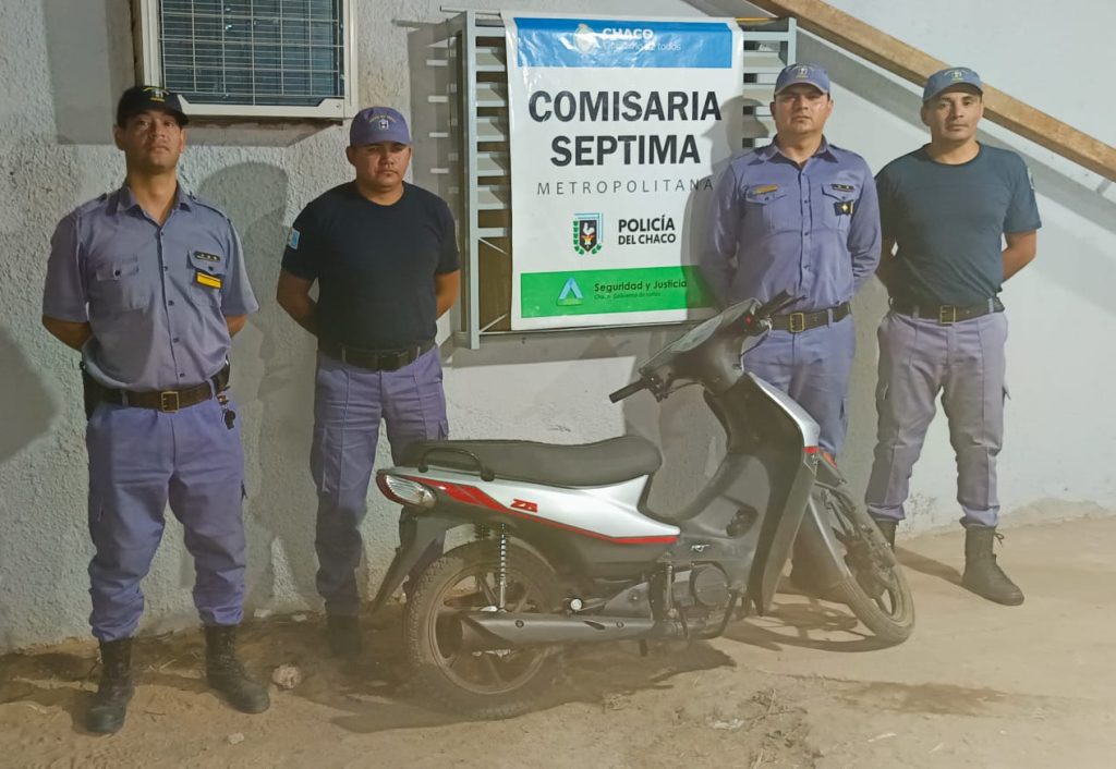 Recuperan una moto robada en el barrio Llaponagat Recuperan una moto robada en el barrio Llaponagat