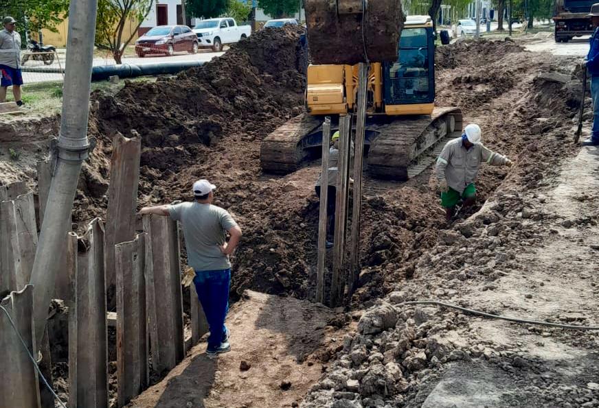 Villa Ángela: recambio de cañerías para fortalecer el sistema cloacal Villa Ángela: recambio de cañerías para fortalecer el sistema cloacal