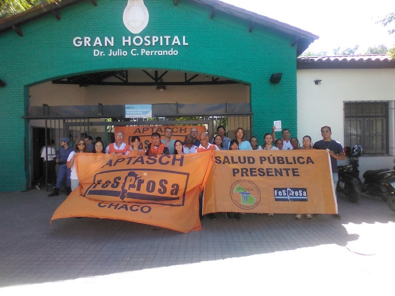 APTASCH convocó a un paro para este viernes en Salud Pública: “Asfixiada por el ajuste del gobierno” APTASCH convocó a un paro para este viernes en Salud Pública: “Asfixiada por el ajuste del gobierno”