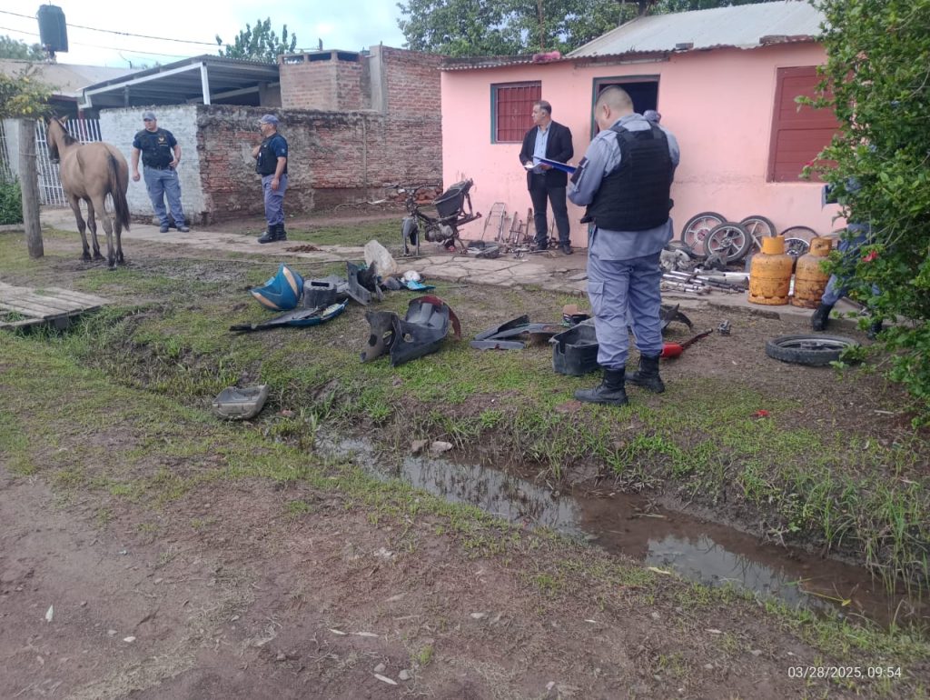 Desmantelan desarmadero de moto partes robadas en Las Palmas