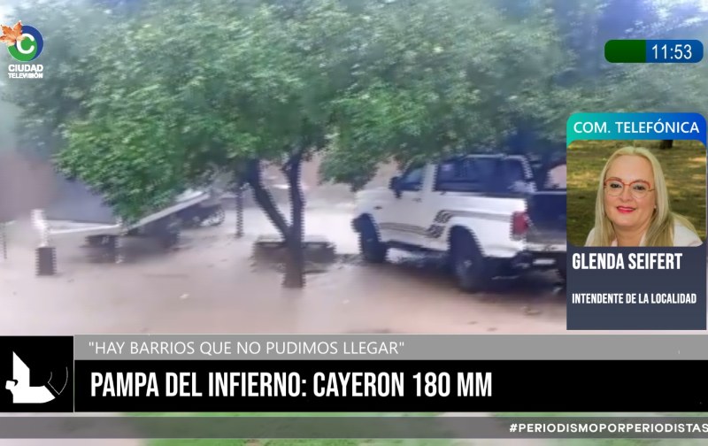 “Tengo todo el pueblo bajo agua”: 180 milímetros de lluvia en Pampa del Infierno, más de 100 en Sáenz Peña “Tengo todo el pueblo bajo agua”: 180 milímetros de lluvia en Pampa del Infierno, más de 100 en Sáenz Peña
