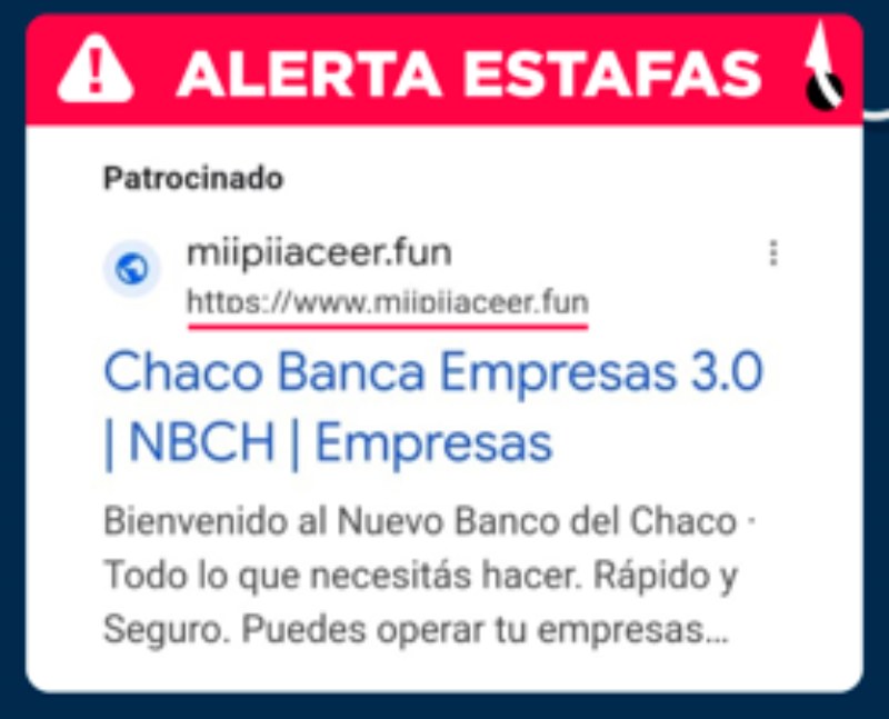 El Nuevo Banco del Chaco denunció a Google por publicidad de sitios fraudulentos El Nuevo Banco del Chaco denunció a Google por publicidad de sitios fraudulentos