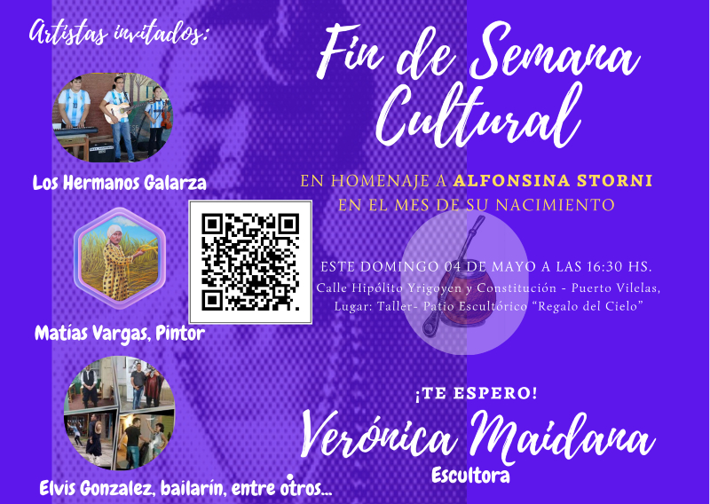 Fin de semana cultural en homenaje a Alfonsina Storni en Puerto Vilelas Fin de semana cultural en homenaje a Alfonsina Storni en Puerto Vilelas