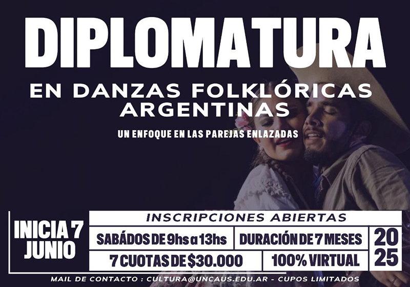 UNCAus presenta nueva Diplomatura en Danzas Folklóricas Argentinas con enfoque en parejas enlazadas UNCAus presenta nueva Diplomatura en Danzas Folklóricas Argentinas con enfoque en parejas enlazadas