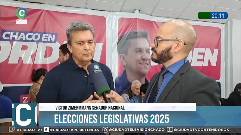 Zimermmann destacó la jornada electoral: “Hay que ser respetuoso de la voluntad del pueblo chaqueño” Zimermmann destacó la jornada electoral: “Hay que ser respetuoso de la voluntad del pueblo chaqueño”