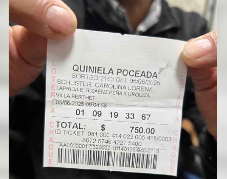 Poceada: electricista de Villa Berthet es el ganador del pozo de 3 millones Poceada: electricista de Villa Berthet es el ganador del pozo de 3 millones