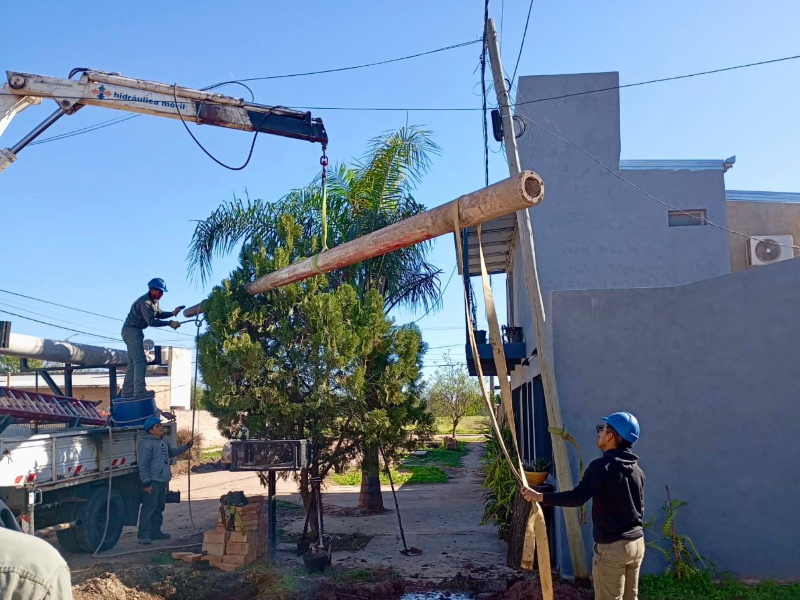 Secheep: avanza el plan de infraestructura eléctrica en Castelli y El Sauzalito Secheep: avanza el plan de infraestructura eléctrica en Castelli y El Sauzalito