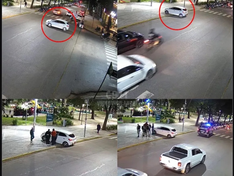 Conductor alcoholizado terminó en la vereda de la Plaza 25 de Mayo Conductor alcoholizado terminó en la vereda de la Plaza 25 de Mayo