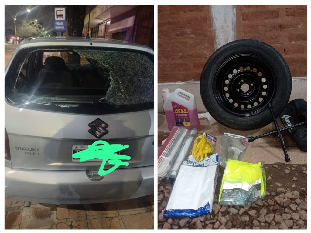 Detienen a un joven con objetos sustraídos de un vehículo en Resistencia