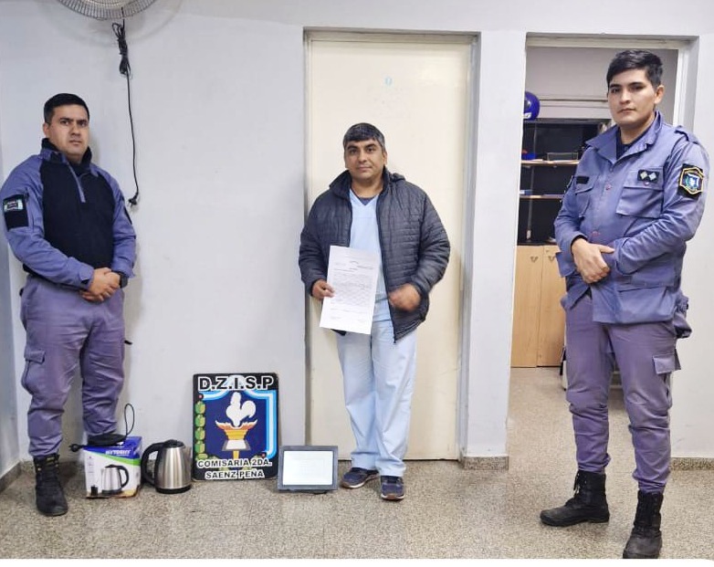 Recuperan elementos robados de un centro de salud de Sáenz Peña Recuperan elementos robados de un centro de salud de Sáenz Peña