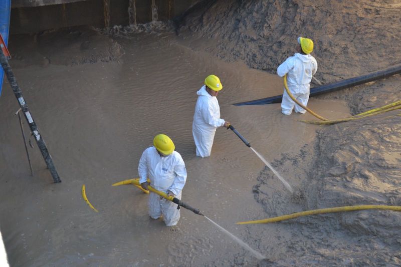 SAMEEP realizó la limpieza del presedimentador en la planta potabilizadora La Leonesa- Las Palmas SAMEEP realizó la limpieza del presedimentador en la planta potabilizadora La Leonesa- Las Palmas