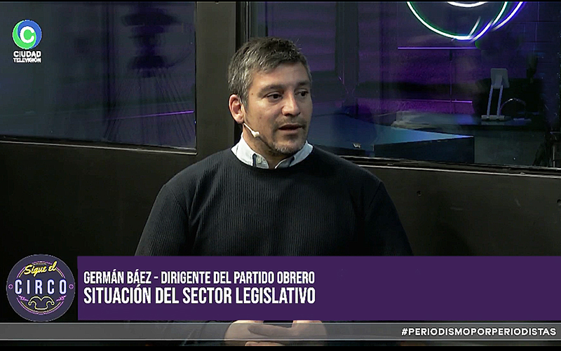 “O se come o se paga al FMI”: el dirigente Germán Báez cuestionó el rumbo económico del gobierno “O se come o se paga al FMI”: el dirigente Germán Báez cuestionó el rumbo económico del gobierno