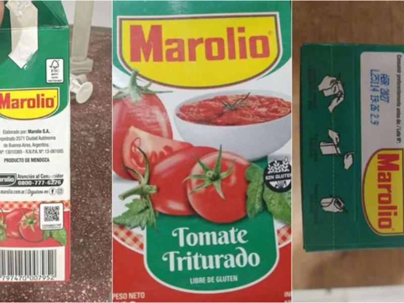 Tomate Marolio con gusanos: cuál es el lote afectado y cómo reconocer el envase para no consumirlo Tomate Marolio con gusanos: cuál es el lote afectado y cómo reconocer el envase para no consumirlo