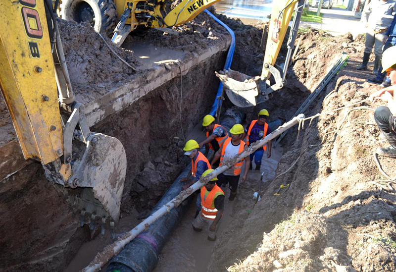 SAMEEP reparó acueducto y restableció el servicio en la zona sur de Resistencia y Fontana SAMEEP reparó acueducto y restableció el servicio en la zona sur de Resistencia y Fontana