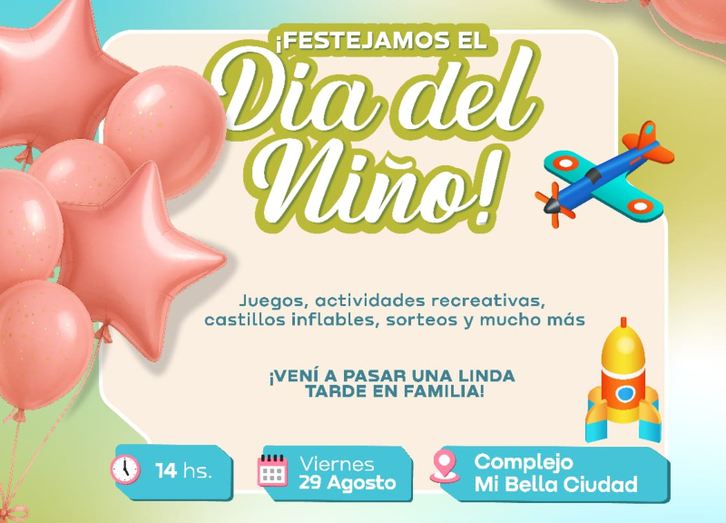 Barranqueras invita a celebrar el Día del Niño Barranqueras invita a celebrar el Día del Niño