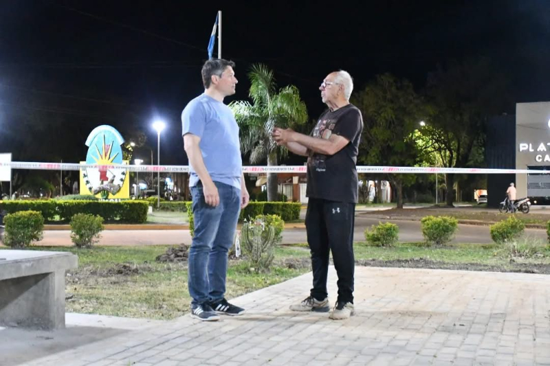 En Machagai, avanzan las obras para la renovación del bulevar de avenida Sarmiento En Machagai, avanzan las obras para la renovación del bulevar de avenida Sarmiento