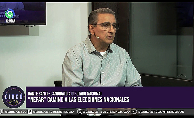 Dante Santi, candidato del NePAR, convocó al electorado “a buscar con nosotros una solución, que vamos a darle respuestas” Dante Santi, candidato del NePAR, convocó al electorado “a buscar con nosotros una solución, que vamos a darle respuestas”