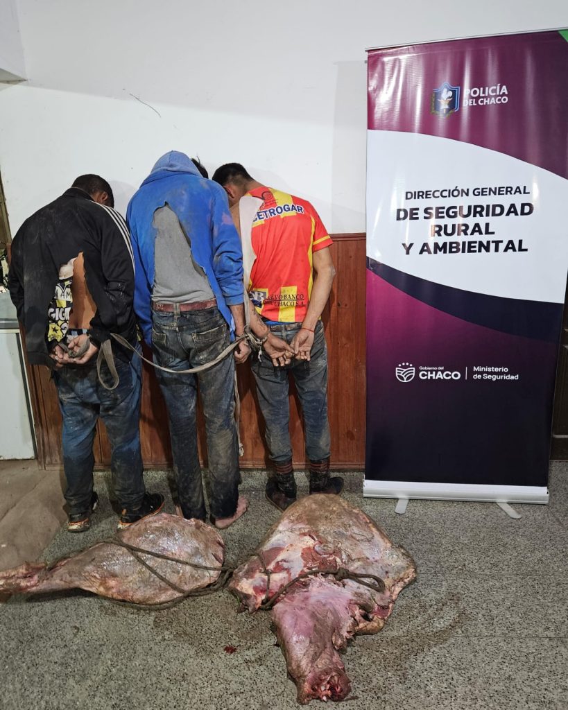 Tres sujeto fueron detenidos por supuesto abigeato en zona rural de Fontana