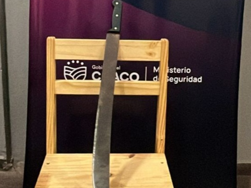 Fontana: detuvieron a un adolescente armado con un machete tras un desorden Fontana: detuvieron a un adolescente armado con un machete tras un desorden