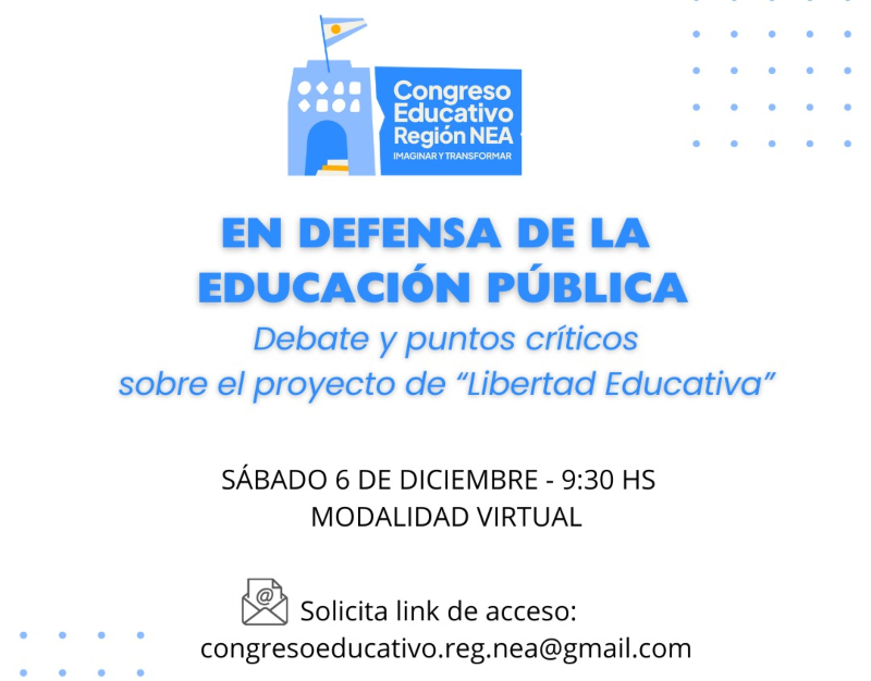 Encuentro Virtual NEA en defensa de la educación pública el próximo sábado 6 Encuentro Virtual NEA en defensa de la educación pública el próximo sábado 6