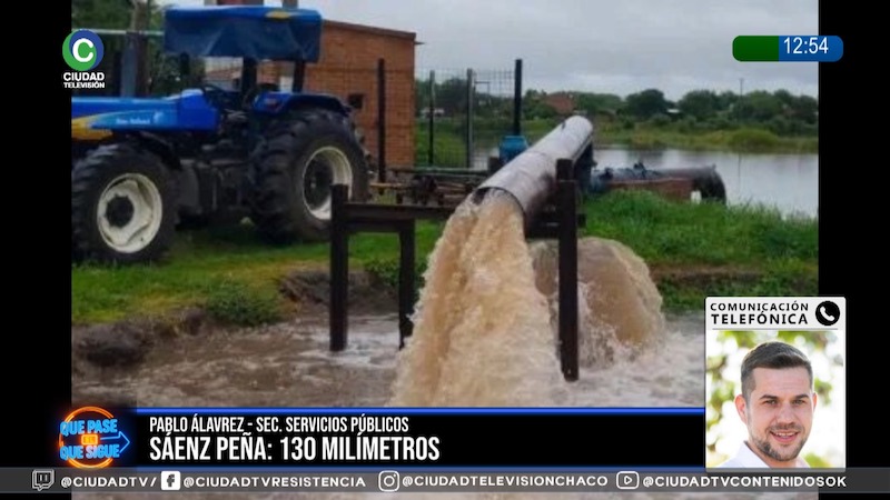 Lluvias intensas en Sáenz Peña: “En 24 horas rondamos los 150 milímetros” Lluvias intensas en Sáenz Peña: “En 24 horas rondamos los 150 milímetros”