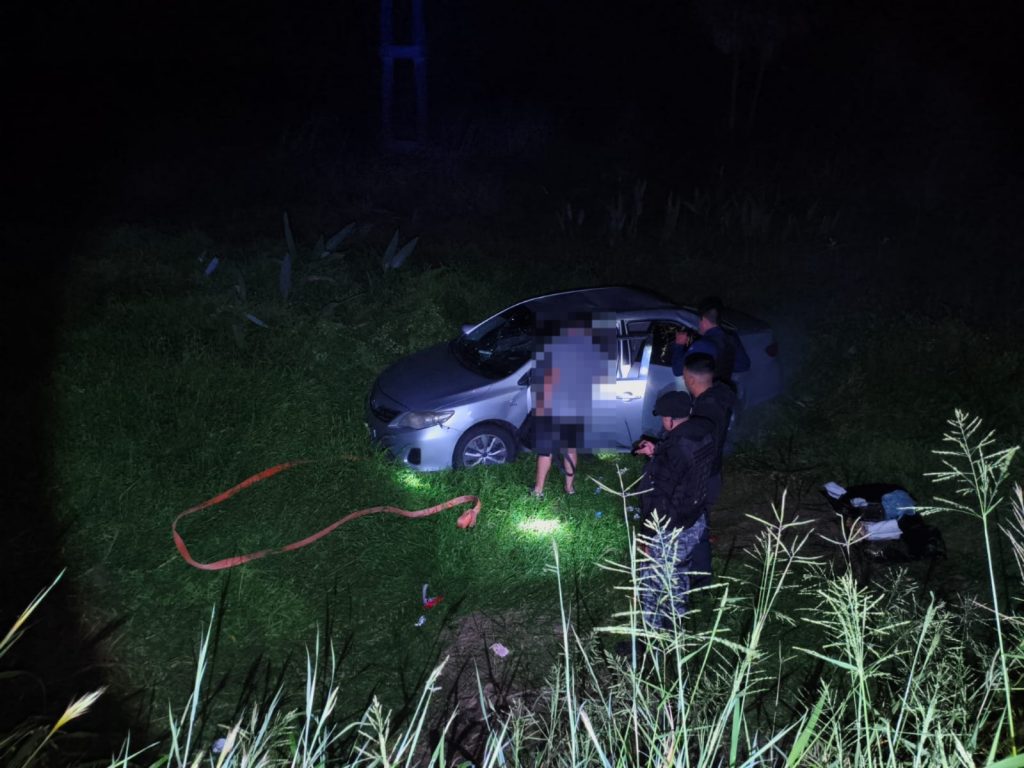 Basail: automóvil despistó en Ruta Nacional 11